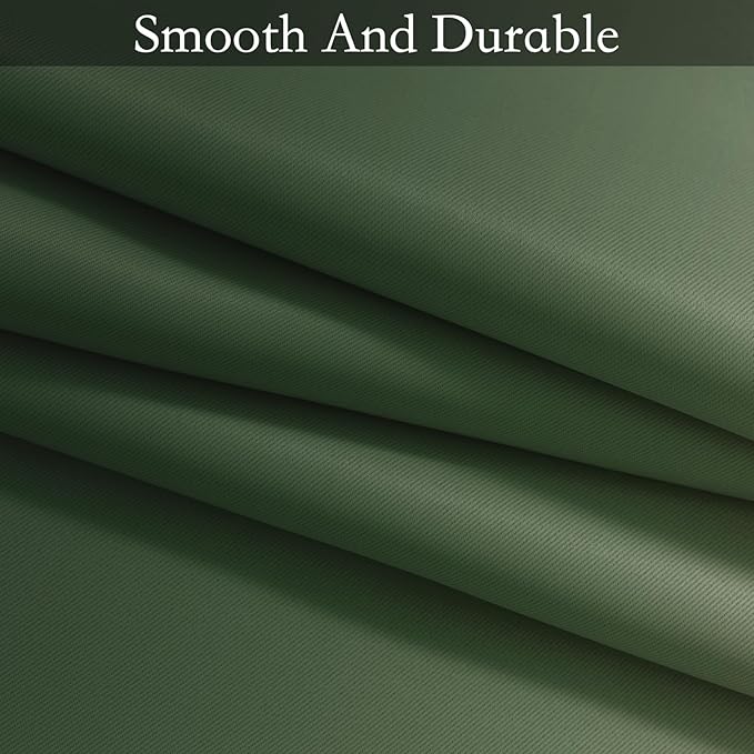 SimpleHome Ombre Room Darkening Curtains for Bedroom, Gradient Sage Green to Grey White Light Blocking Thermal Insulated Grommet Window Curtain/Drapes for Living Room,2 Panels, 52x63 inches Length