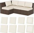 8Pcs Stretch Patio Cushion Covers, Outdoor Couch & Sofa Replacement Slipcovers for Patio Furniture Cushion Covers, Washable Reusable Furniture Protector