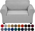 Joccun Stretch Chair Couch Cover,1-Piece Sofa Slipcover Spandex Jacquard Fabric Sofa Covers with Elastic Bottom,Washable Furniture Protector for Dogs,Cats,Kids(Armchair, Wide 35" - 55",Silver)