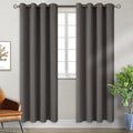 BGment Blackout Curtains for Bedroom - Grommet Thermal Insulated Room Darkening Curtains for Living Room, Set of 2 Panels, Each 55 x 96 Inch, Grey
