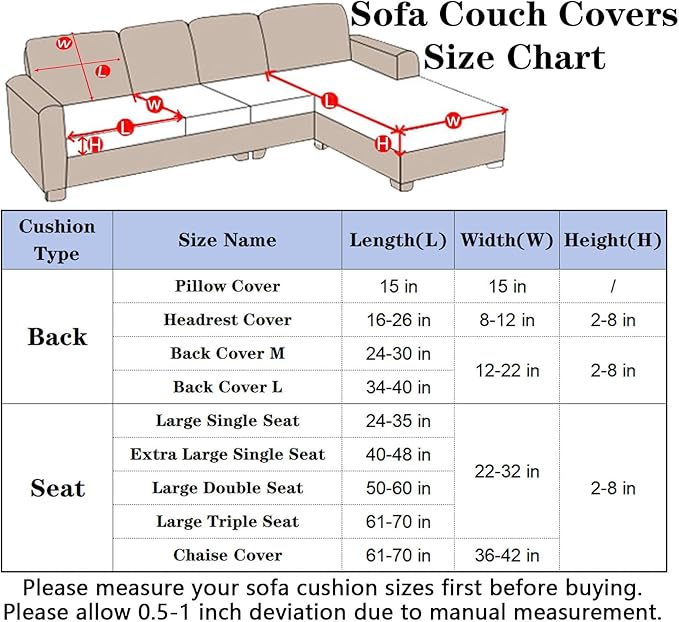 Soothing Home Sofa Covers, Sofa Hero Covers, Wear-Resistant Universal Couch Covers Washable Stretch Sectional Couch Cushion Covers (Green,Headrest Cover)