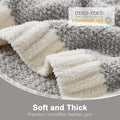 Grey Oversized Throw Blankets (Twin Size) – Heather Grey, 60x80 Inches