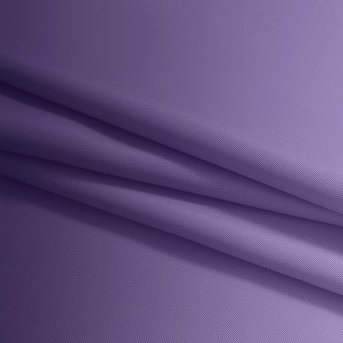 Yakamok Greyish White and Lavender Purple Ombre Curtains,Light Blocking Curtains,Room Darkening Grommet Window Drapes for Bedroom(Lavender Purple,52x84 Inch,2 Panels)