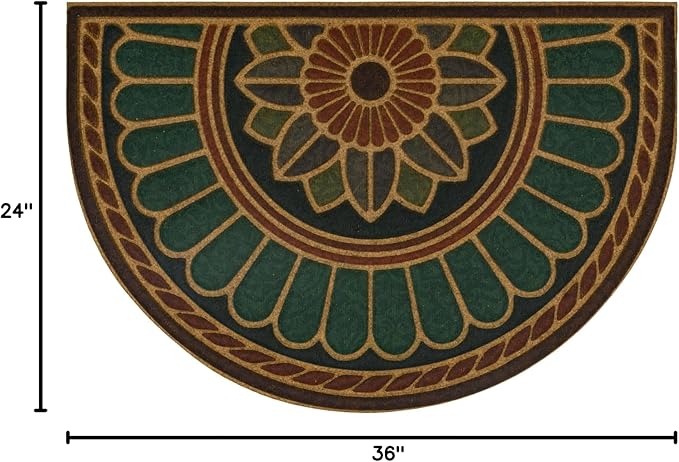 Mohawk Home Swirl Style Casual Ornamental Rust 2' X 3' All Weather Outdoor Door Mat Perfect for Porch, Garage