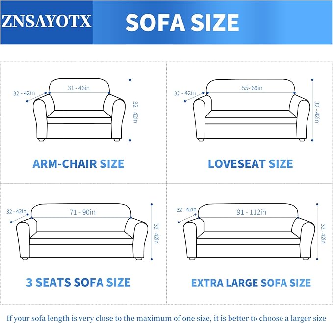 ZNSAYOTX 1 Piece Jacquard Couch Covers for 2 Cushion Couch High Stretch Loveseat Slipcover for Pets Dogs Anti Slip Love Seat Sofa Slipcover Furniture Protector (Loveseat, Dark Grey)