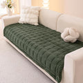 Couch Cover for Dogs Washable, Fuzzy Pet Couch Covers for 3 Cushion Sofa Pet Friendly, Non Slip Sofa Cover (Green, 35" x 63"/90 x 160cm)