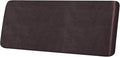 Leather Look Couch Cushion Covers Sofa Seat Slipcovers Sets Couches Furniture Protector for Sectional Armchair Loveseat Pets Kids Stretch Spandex Fabric (1 Cushion Sofa, Chocolate)