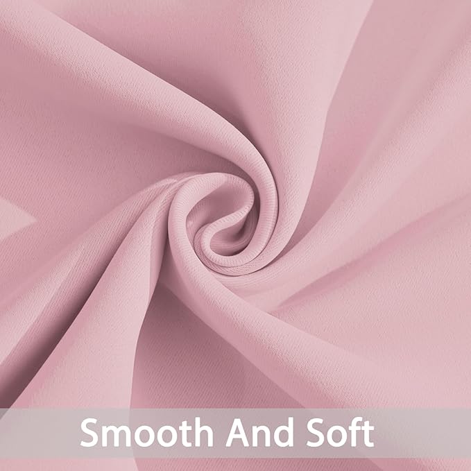 Yakamok Wide Thermal Blackout Patio Door Curtain Panel, Pink Grommet Sliding Door Insulated Curtains, Extra Wide Curtains for Sliding Glass Door, Pink, W52 x L84, 1 Panel