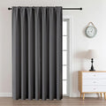 CUCRAF Custom Blackout Curtains for Bedroom Living Room, Rod Pocket Room Darkening Curtain Thermal Insulated Light Blocking Window Drapes 1 Panel (Custom Size, Light Grey)