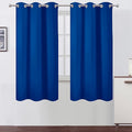 LEMOMO Royal Blue Thermal Blackout Curtains/42 x 72 Inch/Set of 2 Panels Room Darkening Curtains for Bedroom