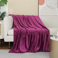 JIAHANNHA Purple Throw Blanket Fleece Blanket 60"x80",Super Soft Cozy Plush Throw Blanket for Couch Sofa Bed,Warm and Lightweight Bed Blankets for Adults