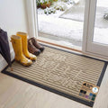 GORILLA GRIP 100% Waterproof All-Season WeatherMAX Doormat, 47x35, US Designed Natural Rubber, Stain and Fade Resistant, Low Profile Indoor Outdoor Door Mats, Easy Clean Patio Mat, Home Sweet Home