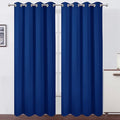 LEMOMO Blackout Curtains 52 x 95 inch/Royal Blue Curtains Set of 2 Panels/Thermal Insulated Room Darkening Bedroom Curtains