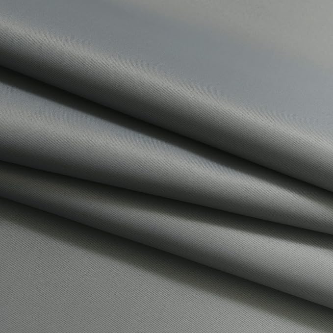 Yakamok Room Darkening Ombre Curtains 84 Inch Length, Grey and Greyish White Thermal Insulated Gradient Color Curtains,Light Blocking Grommet Window Drapes for Bedroom,62 Inch Width,2 Panels