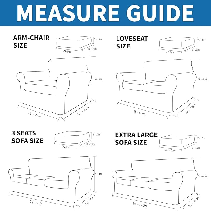 XINEAGE New 2 Pieces Chair Covers with Arms Super Stretch Chair Slipcover for Living Room Pet Dog Universal Slip Cover Anti Slip Armchair Furniture Protector (Dusty Pink), 31"-46"(1 Cushion)