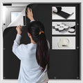 BKSAI 100% Blackout Window Cover, Portable Magnetic Black Out Curtains for Window, Black Out Shades No Drill Cuttable Blackout Blinds for Bedroom, RV, Nursery, Media Room, 39x57 inch, 2Pack