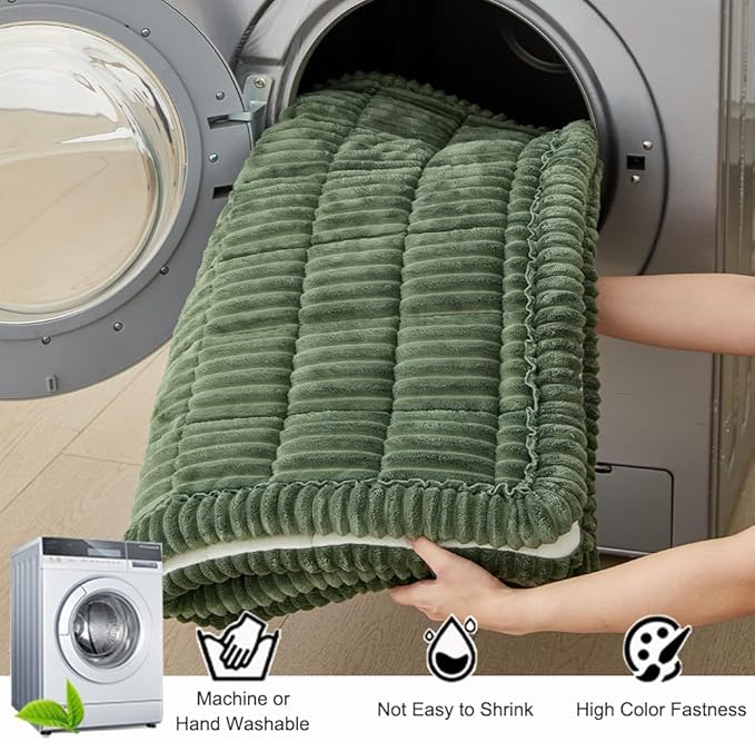 Couch Cover for Dogs Washable, Fuzzy Pet Couch Covers for 3 Cushion Sofa Pet Friendly, Non Slip Sofa Cover (Green, 23.6" x 47"/60 x 120cm)