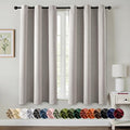 MIULEE Cobblestone Blackout Curtains - Bedroom Window Treatment Curtains Thermal Insulated Room Darkening Drapes for Living Room Kitchen Grommet Light Blocking Drapery, 40 x 54 Inches Long, 2 Panels
