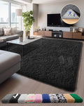 Ophanie Soft Fluffy Shaggy Rugs for Bedroom Living Room Dorm Nursery Home Decor Aesthetic,Color Charcoal,Size 5' x 8'