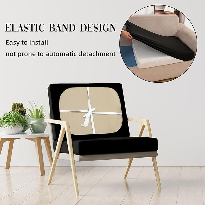 Outdoor Cushion Covers Set,14PCS Patio Furniture Couch Seat Slipcovers, Replacement for Sofa Sectional Chair(Cover，Only)