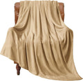 BEDELITE Fleece Blanket Twin Size Light Camel Throw Blankets for Couch & Bed, Luxury Plush Cozy Fuzzy Blanket 60x80 inches, Super Soft Warm Lightweight Throw Blanket for Travel Camping
