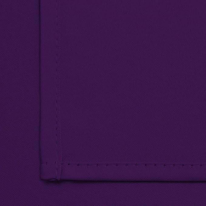 Yakamok Purple Blackout Curtains for Bedroom,Thermal Insulated Blackout Grommet Top Drapes for Living Room,38x54 Inch, 2 Panels