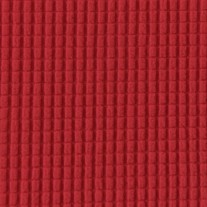 Easy-Going Stretch Oversized Sofa Slipcover 1-Piece Sofa Cover Furniture Protector Couch Soft with Elastic Bottom for Kids, Polyester Spandex Jacquard Fabric Small Checks Christmas Red