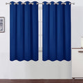LEMOMO Blackout Curtains 52 x 63 inch/Royal Blue Curtains Set of 2 Panels/Thermal Insulated Room Darkening Bedroom Curtains