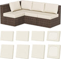 8Pcs Stretch Patio Cushion Covers, Outdoor Couch & Sofa Replacement Slipcovers for Patio Furniture Cushion Covers, Washable Reusable Furniture Protector
