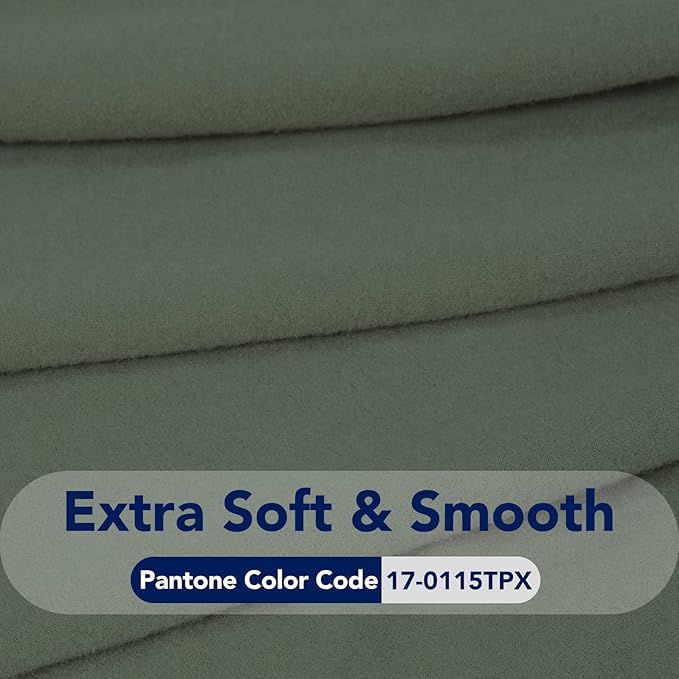 PureFit Super Stretch 4 Seater Sofa Slipcover – Spandex Non Slip Soft Couch Sofa Cover, Washable Furniture Protector with Non Skid Foam and Elastic Bottom for Kids, Pets （XX Large, Grayish Green）