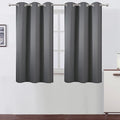 LEMOMO Frost Grey Blackout Curtains, 42 x 54 Inch Length, Set of 2 Panels, Grommet Bedroom & Living Room Curtains