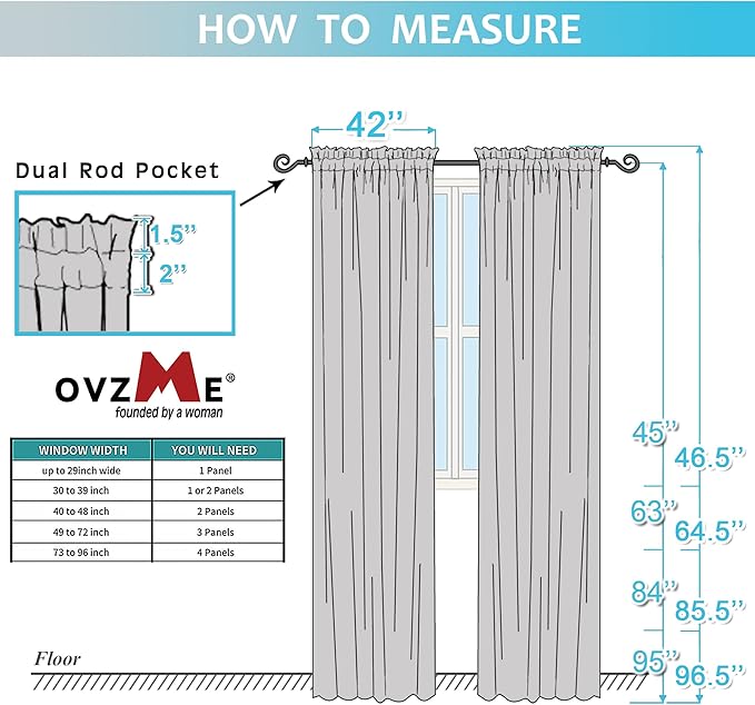 OVZME Navy Blue Sheer Curtains 2 Panel Sets 84" Inch Length - Transparent Light Weight Window Treatment Panels for Study Room/Living Room/Bedroom, Navy Blue, Per Panel W42 X L84 inches, 1 Pair