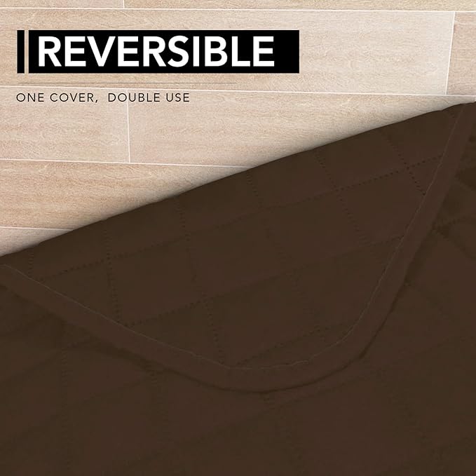 Easy-Going Sectional Couch Covers for Dogs L Shape Sofa Cover Reversible Sofa Slipcover Chaise Lounge Cover Furniture Protector Cover for Pets Dog Cat (42 x 68 inches, Coffee/Coffee)