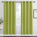 NICETOWN Fresh Green Blackout Curtains 78 inches Length for Living Room, 2 Panels, 55" Wide, Thermal Insulated Decoration Drapes for Bedroom Window