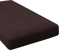 H.VERSAILTEX Super Stretch Individual Chaise Cover Sectional Couch Covers for L Shaped Sofa Both Left/Right Featuring Thick Jacquard Textured Twill Fabric (1 Piece Chaise Cover, Chocolate)