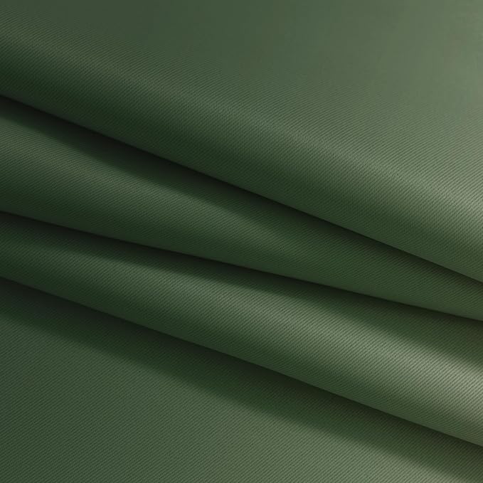 Yakamok Greyish White and Sage Green Ombre Curtains,Light Blocking Curtains,Room Darkening Grommet Window Drapes for Bedroom(Sage Green,52x84 Inch,2 Panels)