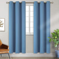 BGment Blackout Curtains for Bedroom - Grommet Thermal Insulated Room Darkening Curtains for Living Room, Set of 2 Panels (38 x 84 Inch, Faded Denim)