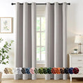 MIULEE Cobblestone Blackout Curtains for Bedroom Living Room 72 Inches Long 2 Panels, Thermal Insulated Room Darkening Drapes Solid Grommet Noise Reduction Light Blocking Window Treatments 40x72 inch