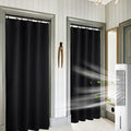 RYB HOME Blackout Curtains for Bedroom 84 inches Long 2 Panels Set, Privacy Thermal Insultaed Sunlignt Heat Blocking Drapes for Nursery Rental Room, Width 42 by Length 84, Black
