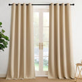 NICETOWN Room Darkening Draperies Curtains Panels, 2 Panels Biscotti Beige W52 x L90
