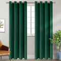 BGment Green Blackout Curtains 96 Inches Long, Grommet Thermal Insulated Room Darkening Curtains for Bedroom, Set of 2 Panels, Each 55 x 96 Inch