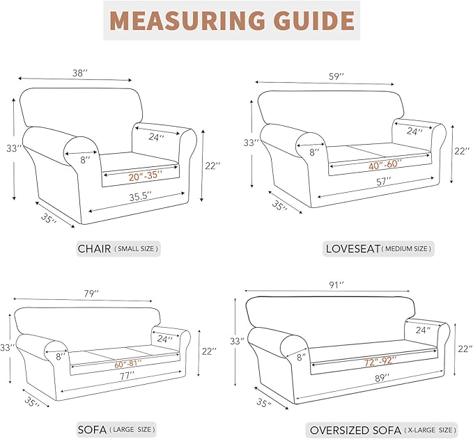 Easy-Going 100% Waterproof Couch Cover, Dual Waterproof Sofa Cover, Stretch Jacquard Sofa Slipcover, Leakproof Furniture Protector for Kids, Pets, Dog and Cat (Sofa, Sand)