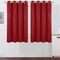 LEMOMO Bright Red Blackout Curtains 52 x 54 Inch Length/Set of 2 Curtain Panels/Thermal Insulated Room Darkening Blackout Curtains for Bedroom