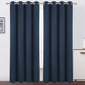 LEMOMO Navy Blue Thermal Blackout Curtains/52 x 95 Inch/Set of 2 Panels Room Darkening Curtains for Bedroom
