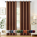 MIULEE Cappuccino Brown Blackout Curtains for Bedroom Living Room 84 Inches Long 2 Panels, Thermal Insulated Room Darkening Drapes Grommet Noise Reduction Light Blocking Window Treatments 50x84 Inch