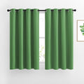 NICETOWN Room Darkening Curtains and Drapes for Bedroom - Grommet Energy Saving Thermal Insulated Light Blocking Window Treatments for Kitchen (Forest Green, 1 Pair, W46 x L54)