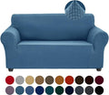 Joccun Stretch Loveseat Couch Cover Slipcover, 1-Piece Sofa Cover for 2 Cushion Couch Spandex Jacquard Washable Furniture Protector Cover for Living Room,Kids,Pets（Loveseat,Niagara）