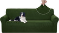 U-NICE HOME Stretch Couch Cover Sofa Cover Washable Sofa Slipcover Furniture Protector for 3 Cushion Couch Sofa Pet Friendly(Sofa, Bronze Green)