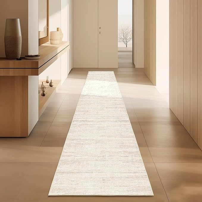Washable Runner Rugs 3x10 Abstract Kitchen Runner Rug Non Slip Backing, Ultra-Thin Carpet Runners for Hallway 10 ft,Long Rug Runner for Entryway Living Room Bedroom Laundry Room