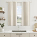Guken 100% Blackout Curtains 45 Inch Length 2 Panels Set for Living Room Bedroom Back Tab Thermal Insulated Black Out Linen Drapes Room Darkening Window Curtains 45 Inches Long
